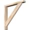 Ekena Millwork Traditional Block Smooth Bracket w/ Offset Brace, Douglas Fir, 3 1/2"W x 24"D x 24"H BKT0402X24X24TRA05SDF - alternate 1